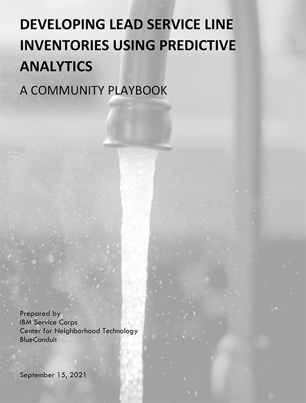 Cover photo of a complementary toolkit meant to guide communities interested in using predictive analytics to develop a service line inventory