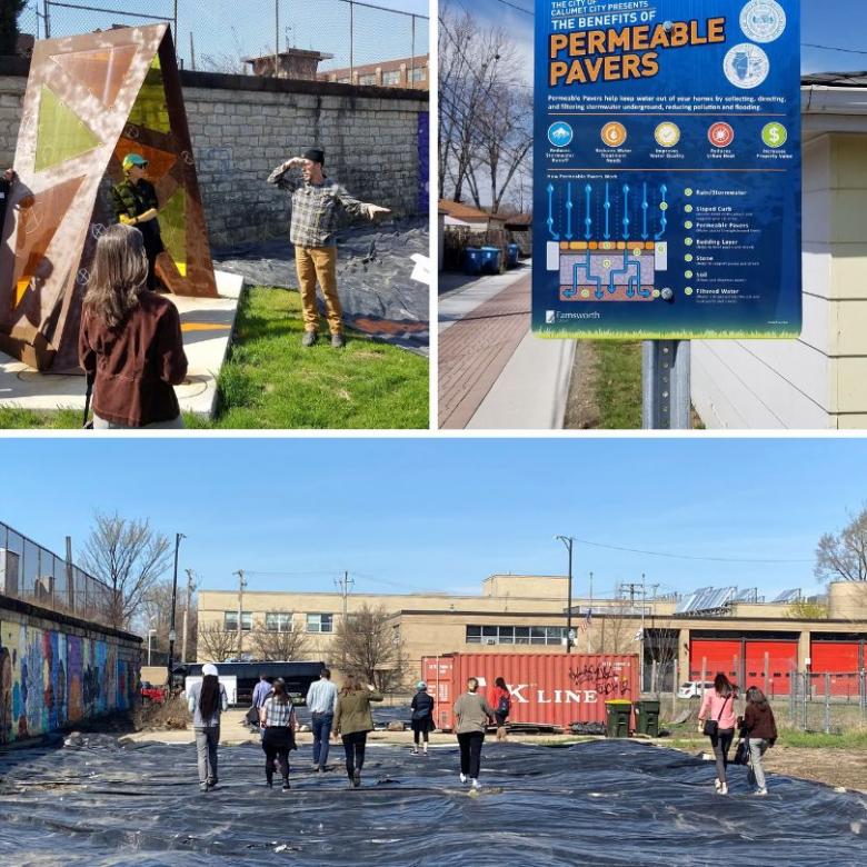 Collage of two sites on the recent equitable GSI tour