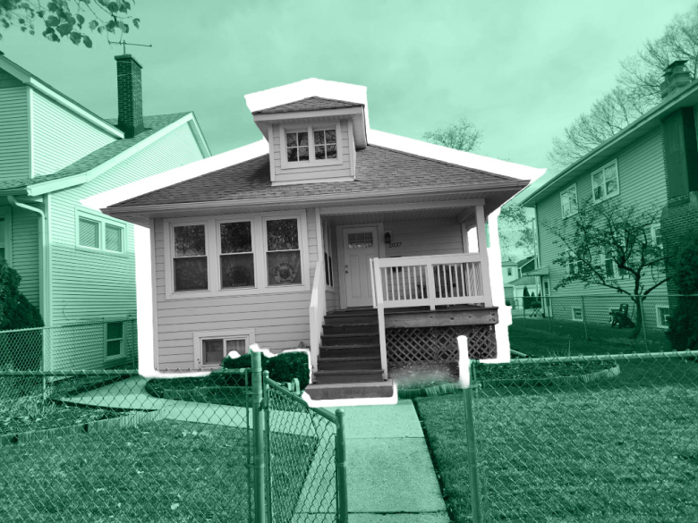 A home that has been updated through the Evanston Green Homes Project