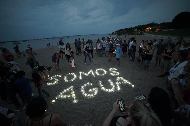 An image of the Milwaukee Water Commons event, We Are Water, that is held each summer. Photo by Joel Peregrine