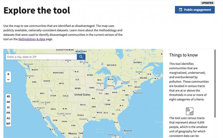 The federal Climate and Economic Justice Screening Tool shows the first attempt by the federal government to define disadvantaged areas for use in the Justice40 program.