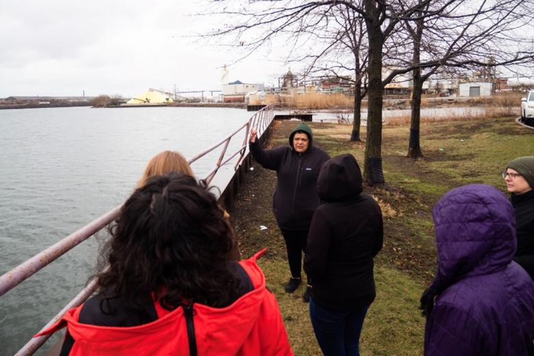 Olga took us to various destinations spanning the three major land uses that we had been seeing in the maps we were working on -- open space, industrial, and residential. 