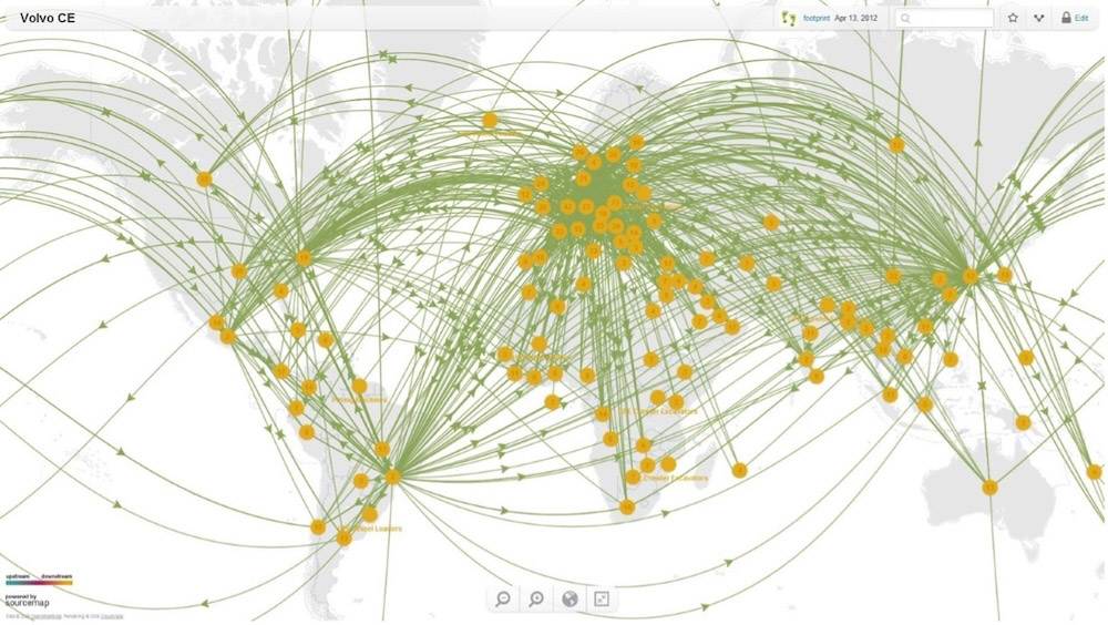 Supply chains are all around but supply chain maps like this can be difficult to access.